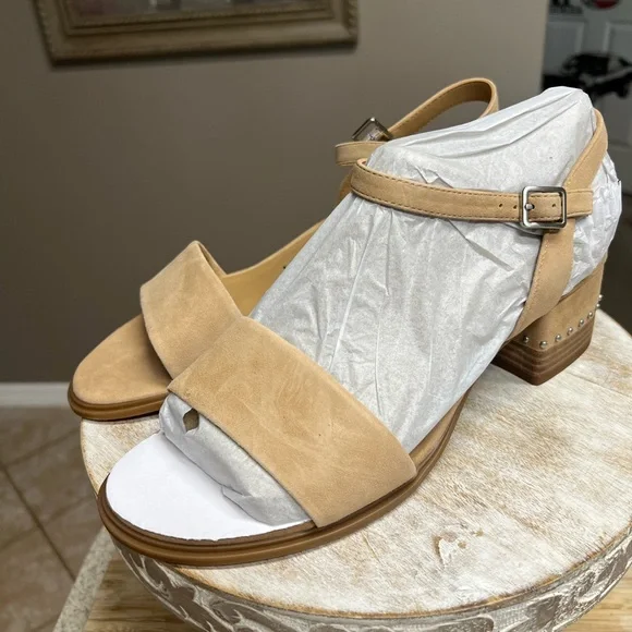 Chelsea & Violet Astrid Nubuck Suede Banded Sandals - Picture 1 of 6